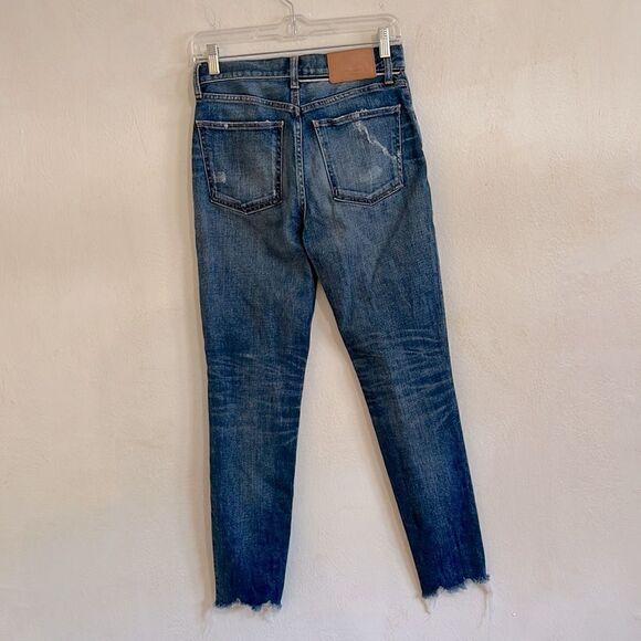Authentic Moussy Women's Size M (28) Jeans Straight High Rise Lt Wash Japan - Picture 3 of 4